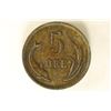 Image 2 : 1899 DENMARK 5 ORE ''CHRISTIAN IX'' NICE BROWN