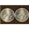 Image 2 : 2-BRILLIANT UNC COLORIZED KENNEDY HALF DOLLARS: