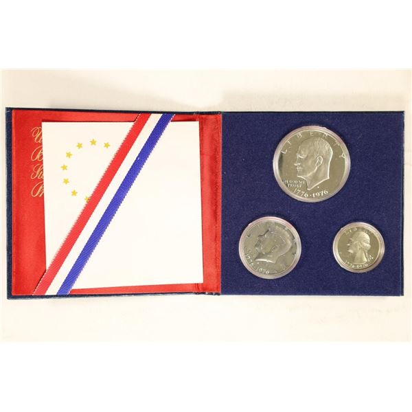 1976 US SILVER 3 COIN BICENTENNIAL PF SET