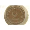 Image 2 : 1938 GERMAN 2 PFENNIG WITH SWASTIKA