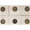 Image 2 : 6-MEXICO SILVER CAP & RAYS 10 CENTAVO COINS: 1906,