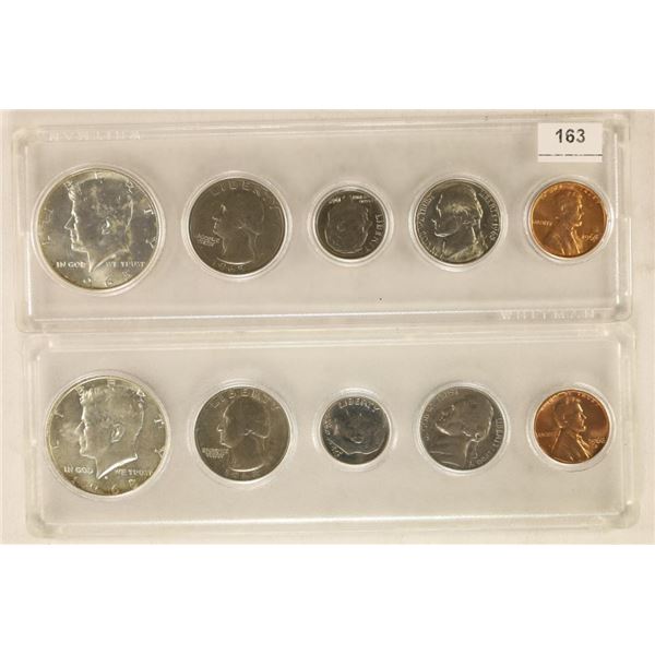 1965 & 1968 US COIN SETS WITH 40% SILVER JFK'S ALL