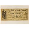 Image 1 : 1866 STATE OF NORTH CAROLINA $1 OBSOLETE BANK NOTE