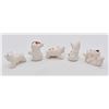 Image 2 : 5 Acoma Hand Painted Ceramic Pottery Animals
