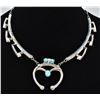 Image 2 : Navajo Sandcast Sterling Squash Blossom Necklace