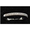 Image 1 : Silver Tone and Diamond Chip Band, Size 7.5