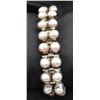 Image 2 : Sterling Double Row Pearl Link Bracelet