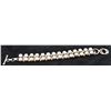Image 3 : Sterling Double Row Pearl Link Bracelet