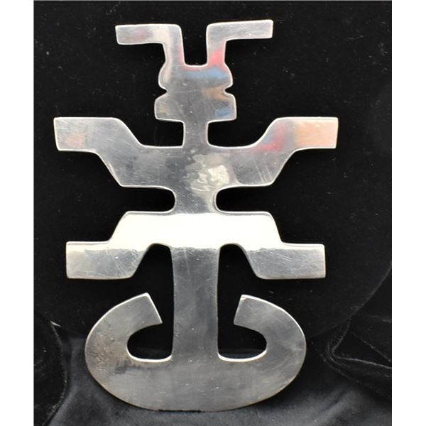 Large Taxco Sterling Silver Pin Pendant