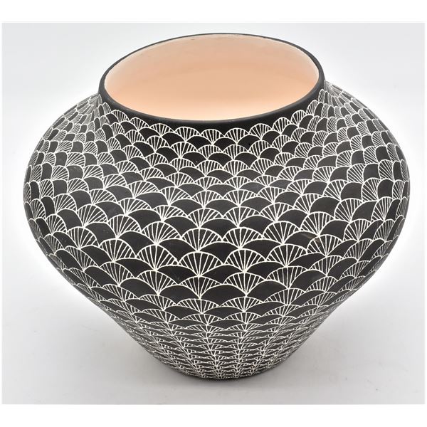 2004 Acoma Etched Eye Dazzler Pottery Bowl