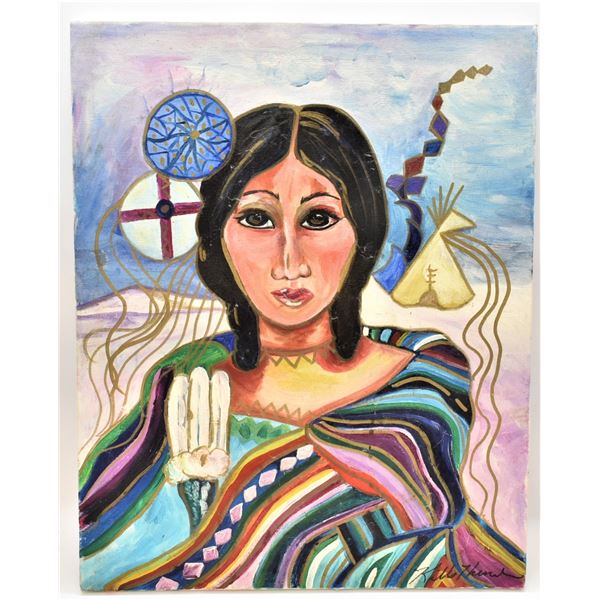 2001 Original Acrylic Painting by Kills Thunder