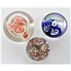 Image 2 : 3 Vintage Glass Paperweights
