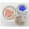 Image 3 : 3 Vintage Glass Paperweights