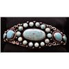 Image 1 : Navajo Sterling Cerrillos Turquoise Cuff Bracelet