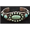 Image 4 : Navajo Sterling Cerrillos Turquoise Cuff Bracelet