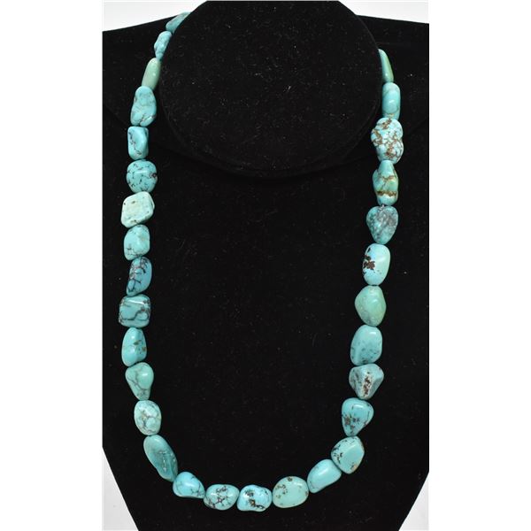 Native American Navajo Turquoise Nugget Necklace