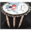 Image 3 : Large Navajo Sterling Inlay Crown Dancer Bracelet