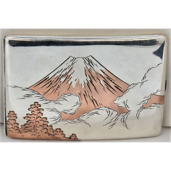 Okubo Brothers Japanese Sterling Cigarette Case