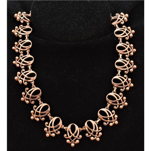 Renoir Mid-Century 1950s Copper Necklace
