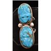 Image 2 : Navajo Sterling Double Frog Fetish Ring, Size 7.25