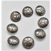 Image 2 : 8 Historic Native American Sterling Buttons