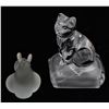 Image 2 : 6 Crystal Glass Animal Figurines