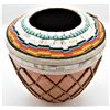 Image 1 : Sioux Beaded Composition Vase by Kills Thunder