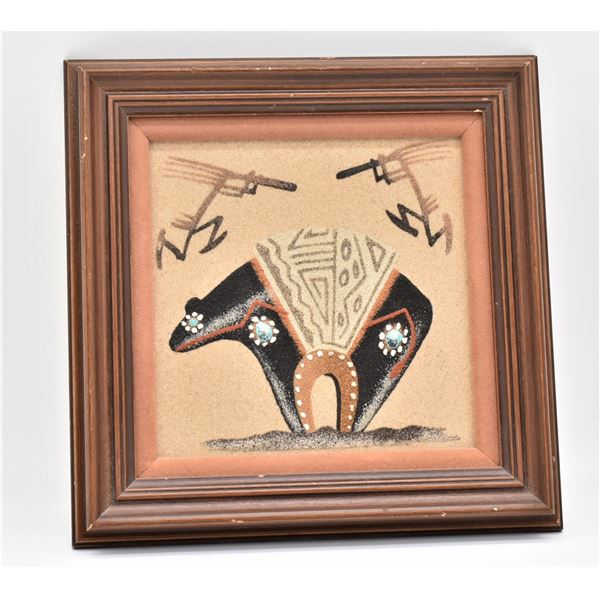 Navajo Bear Fetish Sand Painting