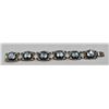 Image 4 : Estate Mexican Silver and Faceted Glass Bracelet