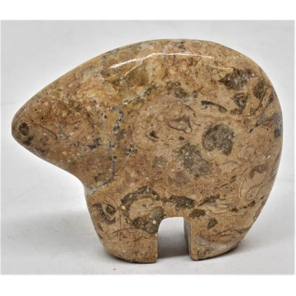 Carved Fossil Bear Fetish