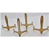 Image 2 : 4 Solid Brass Plate Stands