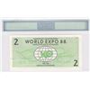 Image 2 : 1988, Australia, Two Expo dollars, SCG Uncirculated.