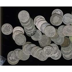 Lot of 10 Barber Dimes- Random Dates