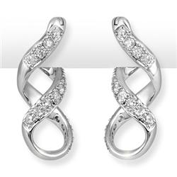 0.33 ctw Diamond Loop Earrings