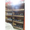 Image 1 : Bin Rack with 8 Compartments Steel Framed with Wood 8' x 8' x 3' ( Just the Shelf) 