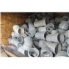 Image 3 : 2 Bins of Grey PVC Fittings 3'' - 4 1/2'' Diameter 