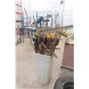 Image 1 : Tub Full of Hand Yard Tools - Spade, Shovels, Picks, Hoe, Squeegee, Plus More 