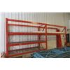 Image 1 : Pallet Racking 3 Uppers 8' High, 20 8' Cross Beams, and Mesh Paneling 
