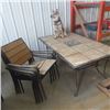 Image 1 : Patio Table 40'' x 64'' and 5 Chairs 