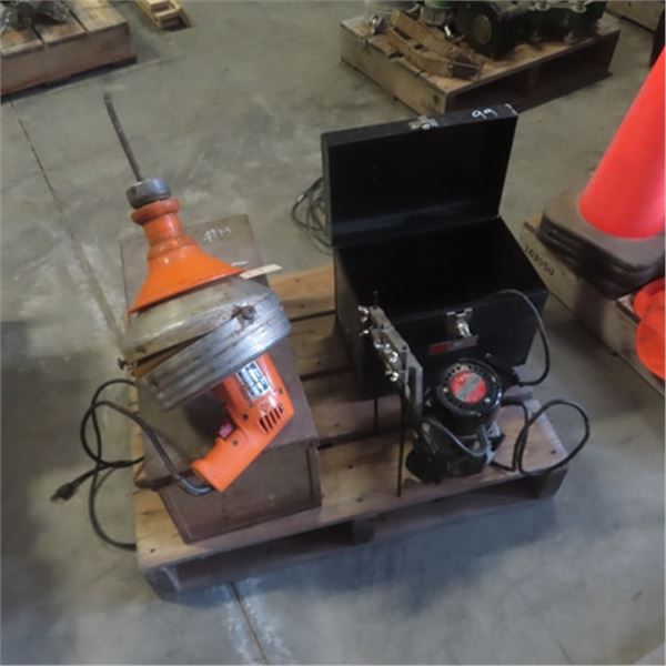 Craftsman Router with Case and Guide, Super V Power Drain Snake