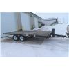 Image 1 : 2017 Excursion By Rainbow Flat Deck Bumper Hitch Trailer 16' x 8' Above Chassis with Stake Holder Ta