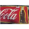 Image 2 : 1940s Metal Embossed Coca Cola Sign 17'' x 57'' 