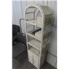 Image 2 : Swivel Office Chair, Wicker Shelf 61''x17''x11'', Waiting Room Chair 