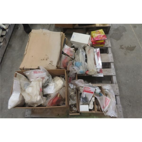 Assorted Toilet Parts, Ball Gaskets, Tank Elbows, Toilet Seats, Flappers, Plus More
