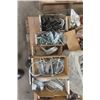Image 2 : Pallet Lot of Assorted Pipe Hangers and Clamps, Stand Up Hangers and Clevis Hangers, Various Diamete