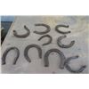 Image 1 : 9 Vintage Horse Shoes 