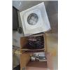 Image 1 : Assorted Metal Diffusers, Box of Fluorescent Ballasts, Paper Towel Holders, Plus More 