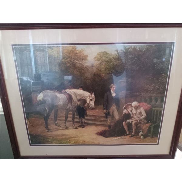 Framed Print Barque Antique Framed