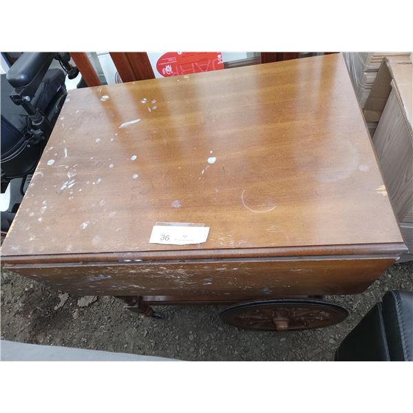 Charming Vintage Wagon Themed SideTable