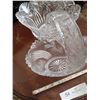 Image 1 : Crystal Class Serving Bowl & Crystal Glass Napkin Dessert Basket